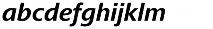 Frutiger Next Paneuropean W1G Bold Italic Font LOWERCASE