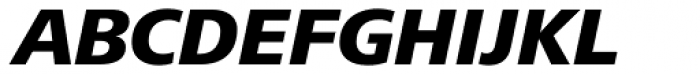 Frutiger Next Paneuropean W1G Heavy Italic Font UPPERCASE