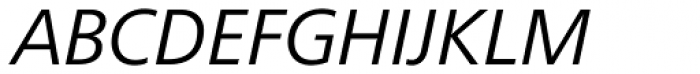 Frutiger Next Paneuropean W1G Italic Font UPPERCASE