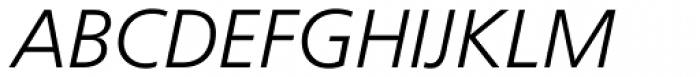 Frutiger Pro 46 Light Italic Font UPPERCASE