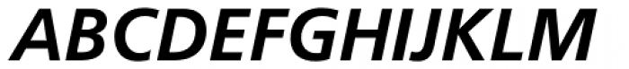 Frutiger Pro 66 Bold Italic Font UPPERCASE