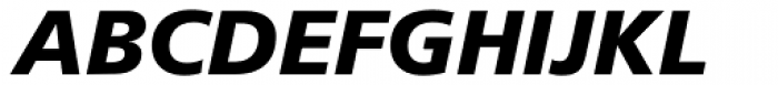 Frutiger Pro 76 Black Italic Font UPPERCASE