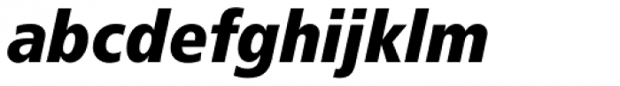 Frutiger Pro 88 ExtraBlack Condensed Italic Font LOWERCASE