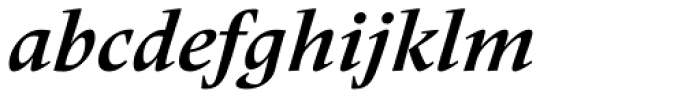 Frutiger Serif Pro Bold Italic Font LOWERCASE