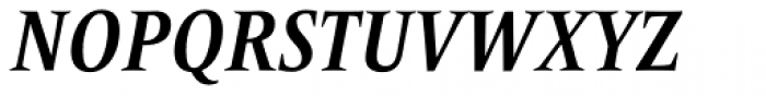 Frutiger Serif Pro Condensed Bold Italic Font UPPERCASE