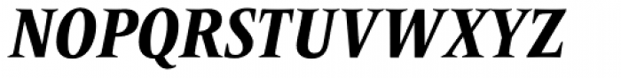 Frutiger Serif Pro Condensed Heavy Italic Font UPPERCASE