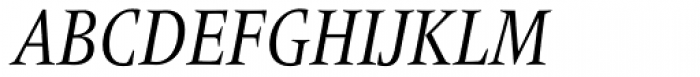 Frutiger Serif Pro Condensed Italic Font UPPERCASE