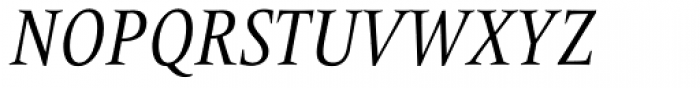 Frutiger Serif Pro Condensed Italic Font UPPERCASE