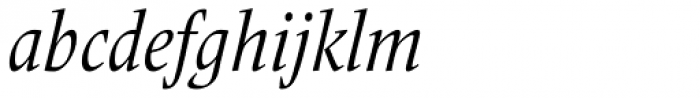 Frutiger Serif Pro Condensed Italic Font LOWERCASE