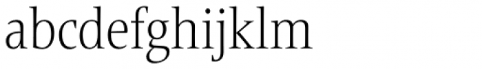 Frutiger Serif Pro Condensed Light Font LOWERCASE