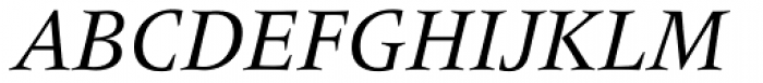 Frutiger Serif Pro Italic Font UPPERCASE