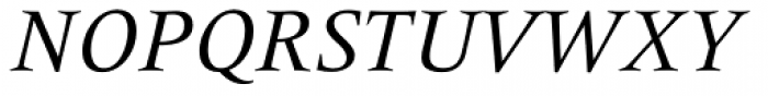 Frutiger Serif Pro Italic Font UPPERCASE