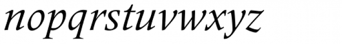 Frutiger Serif Pro Italic Font LOWERCASE