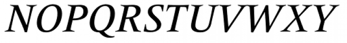 Frutiger Serif Pro Medium Italic Font UPPERCASE