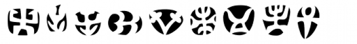 Frutiger Symbols Negative Font UPPERCASE