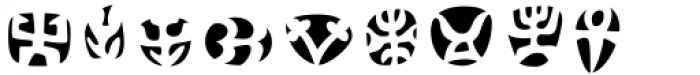 Frutiger Symbols Std Negative Font UPPERCASE