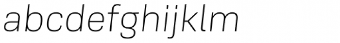 Frygia XLight Italic Font LOWERCASE