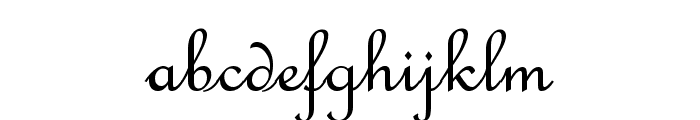 French Script MT Font LOWERCASE
