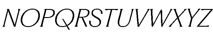 Fragment Glare ExtraLight Italic Font UPPERCASE