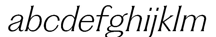 Fragment Glare ExtraLight Italic FONT
