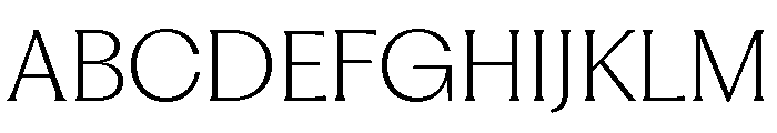 Fragment Glare ExtraLight Font UPPERCASE