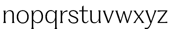 Fragment Glare ExtraLight Font LOWERCASE