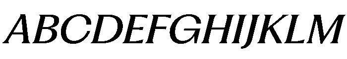 Fragment Glare Medium Italic Font UPPERCASE