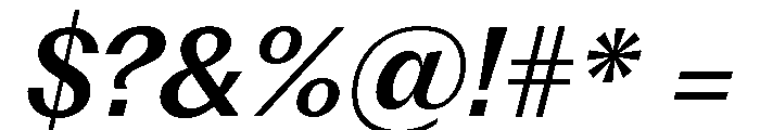 Fragment Glare SemiBold Italic Font OTHER CHARS