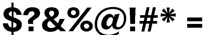 Fragment Sans Bold Font OTHER CHARS