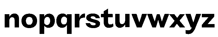 Fragment Sans Bold Font LOWERCASE