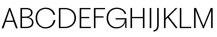 Fragment Sans ExtraLight Font UPPERCASE