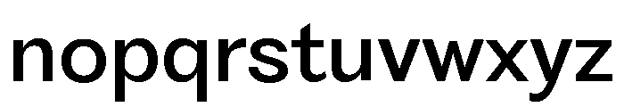 Fragment Sans Medium Font LOWERCASE