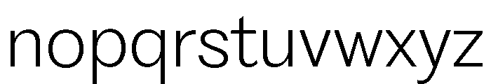 Fragment Sans Variable Regular 2 Font LOWERCASE