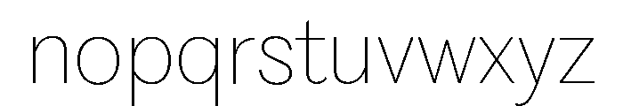 Fragment Sans Variable Regular Font LOWERCASE