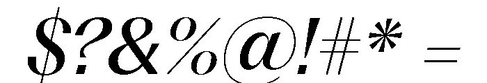 Fragment Serif Medium Italic Font OTHER CHARS