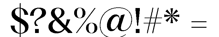 Fragment Serif Medium Font OTHER CHARS