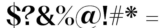 Fragment Serif SemiBold Font OTHER CHARS