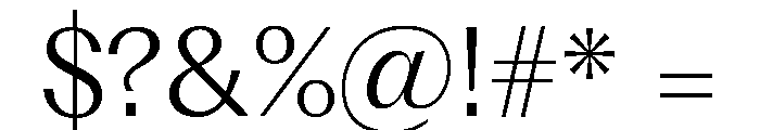Fragment Text Light Font OTHER CHARS