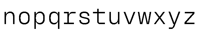 Fraktion Mono 2 Font LOWERCASE