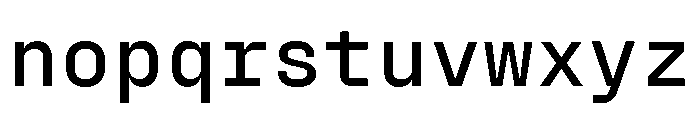 Fraktion Mono 5 Font LOWERCASE