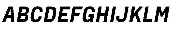 FraktionSansItalic BlackItalic Instance Font UPPERCASE