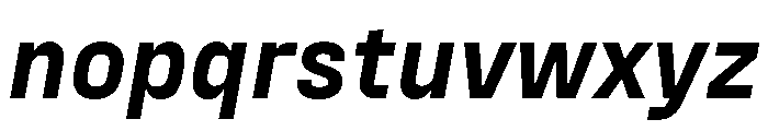 FraktionSansItalic BlackItalic Instance Font LOWERCASE