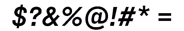 FraktionSansItalic BoldItalic Instance Font OTHER CHARS