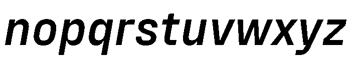 FraktionSansItalic BoldItalic Instance Font LOWERCASE