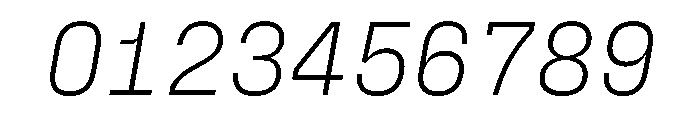 FraktionSansItalic LightItalic Instance Font OTHER CHARS