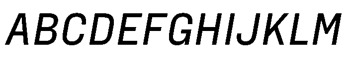 FraktionSansItalic MediumItalic Instance Font UPPERCASE