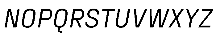 FraktionSansItalic RegularItalic Instance Font UPPERCASE