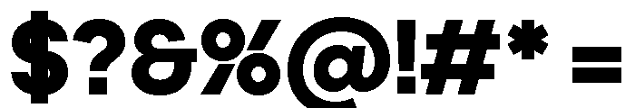 Frama Bold Font OTHER CHARS
