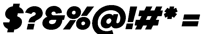 Frama Extrabold Italic Font OTHER CHARS