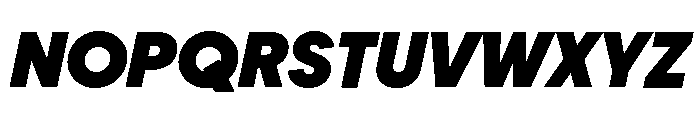 Frama Extrabold Italic Font UPPERCASE